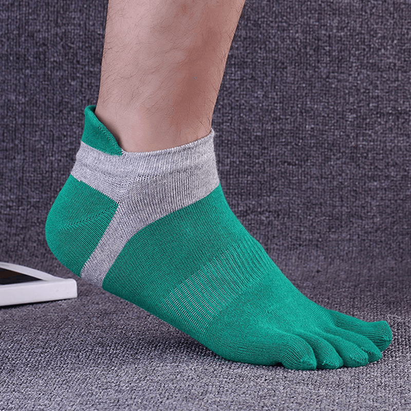 Five Toes Socks Sports Outdoor Anklet Deodorant Anti-Bacterial Thick Comfortable Casual Socks - MRSLM