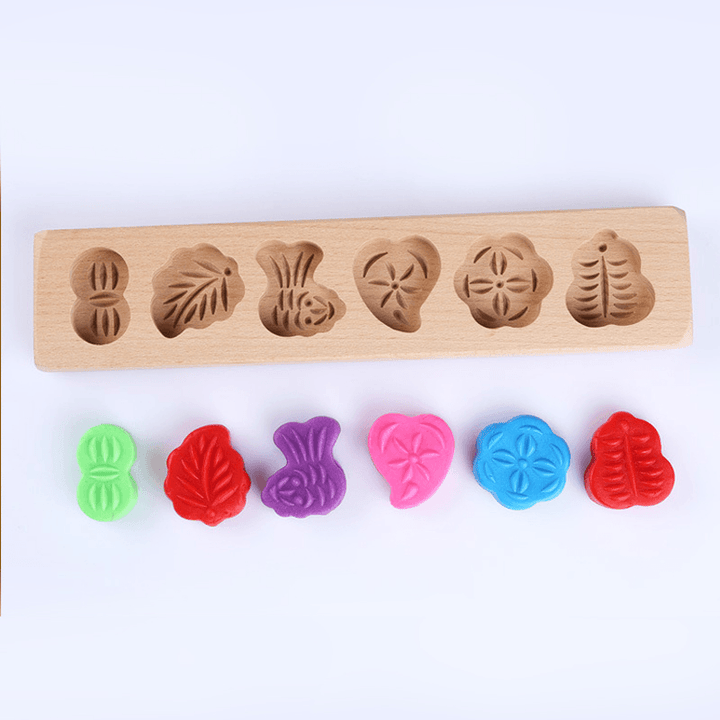 Traditional Vintage Wooden Mini Moon Cake Muffin Pastry Mould Printing Mould Baking Chocolate Candy - MRSLM