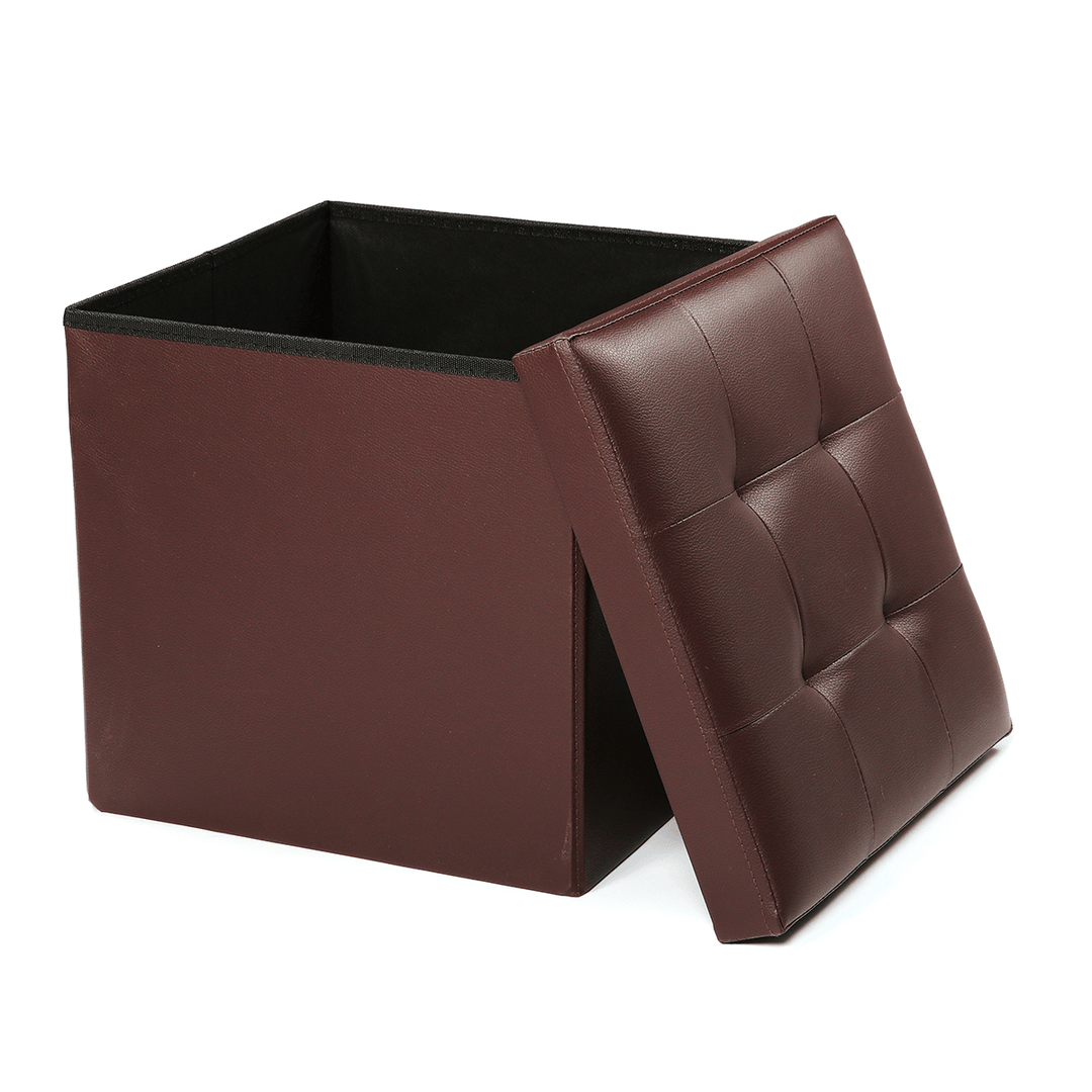 Multifunctional Storage Stool Leather Sofa Ottoman Bench Footrest Box Seat Footstool Square Chair Home Office Furniture - MRSLM