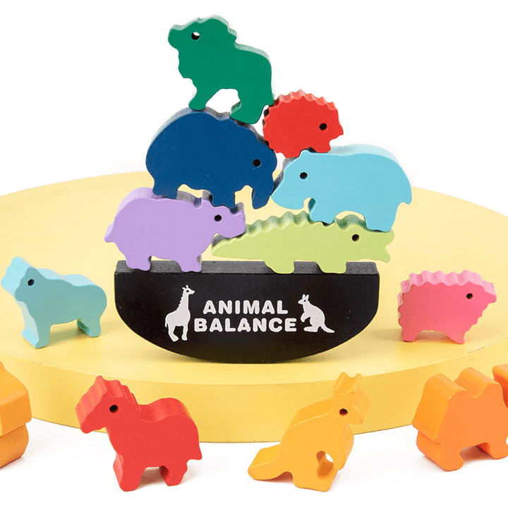 Animal Balance Building Blocks Game Stacking High Balance Boat Children'S Hand-Eye Coordination - MRSLM