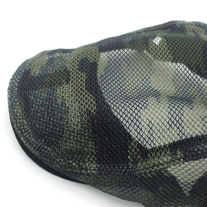 Camouflage Mesh Cloth Beret Men and Women Casual - MRSLM