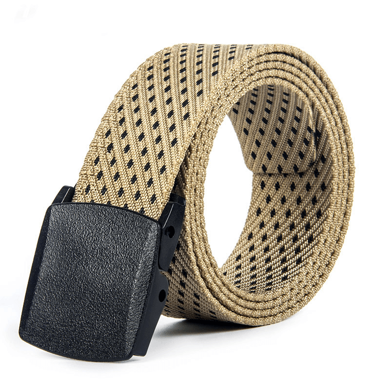 120CM Automatic Buckle Nylon Belt Men Army Tactical Alloy Buckle Pants Strap - MRSLM