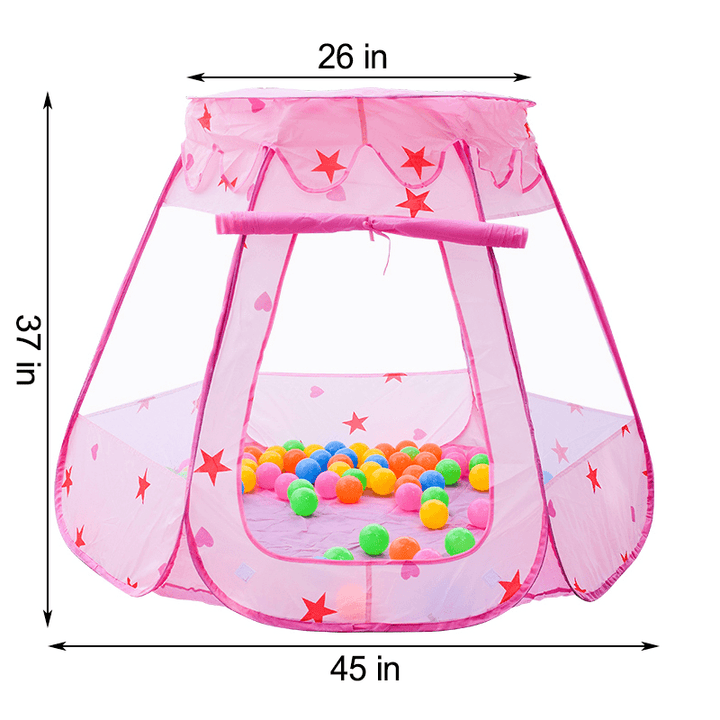 Large Princess Castle Girls Pink Indoor Play Tent Kids Pretend Garden Playhouse - MRSLM