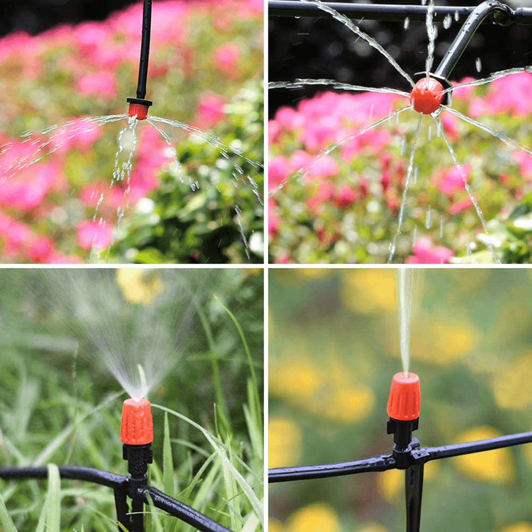 15M Micro Drip Irrigation Kit Drip Uv-Resistant Automatic Irrigation System for Greenhouse Garden Patio - MRSLM