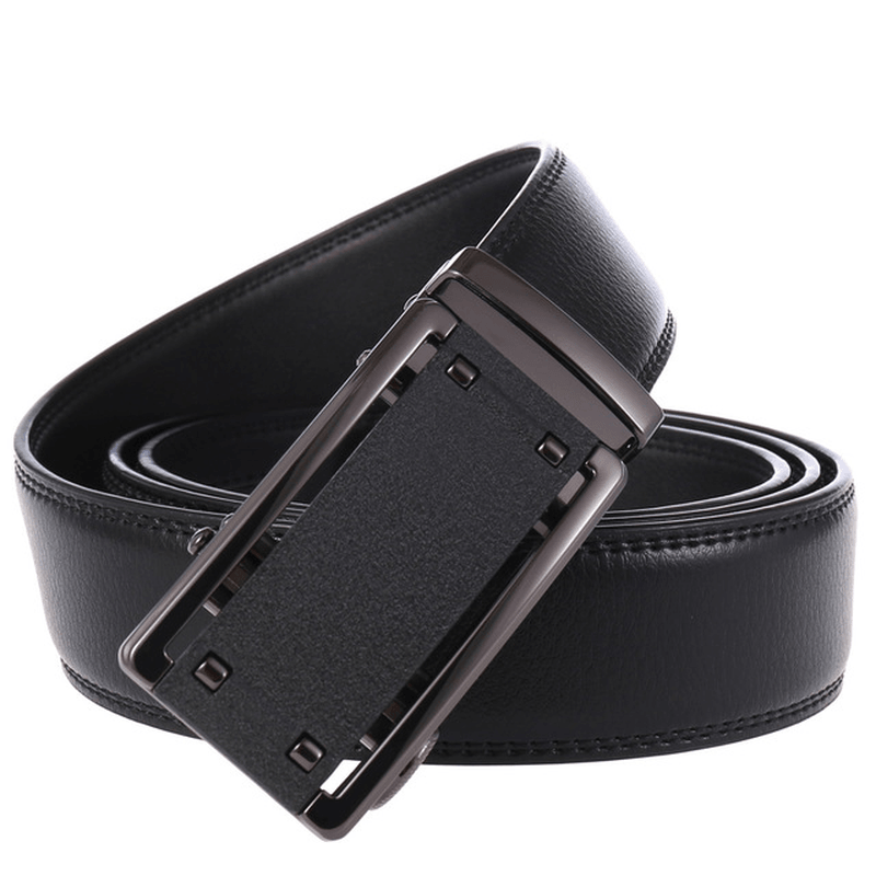 New Men'S Two-Layer Leather Belt Business Belt - MRSLM