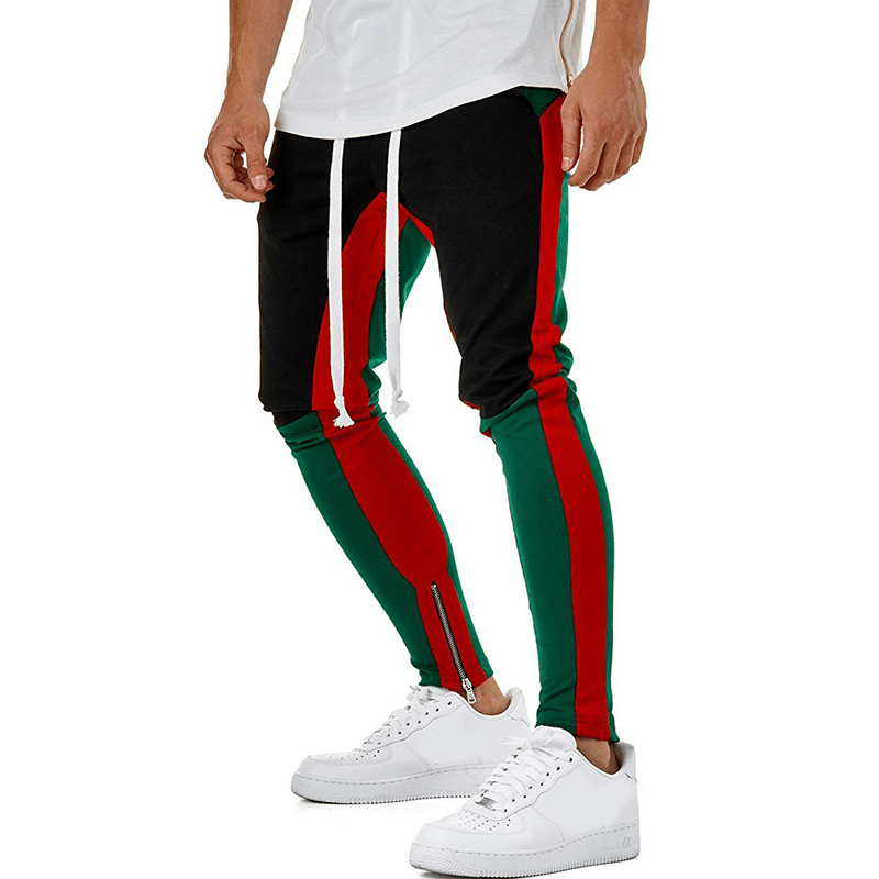 Stitching Color Casual Jogger Pants - MRSLM