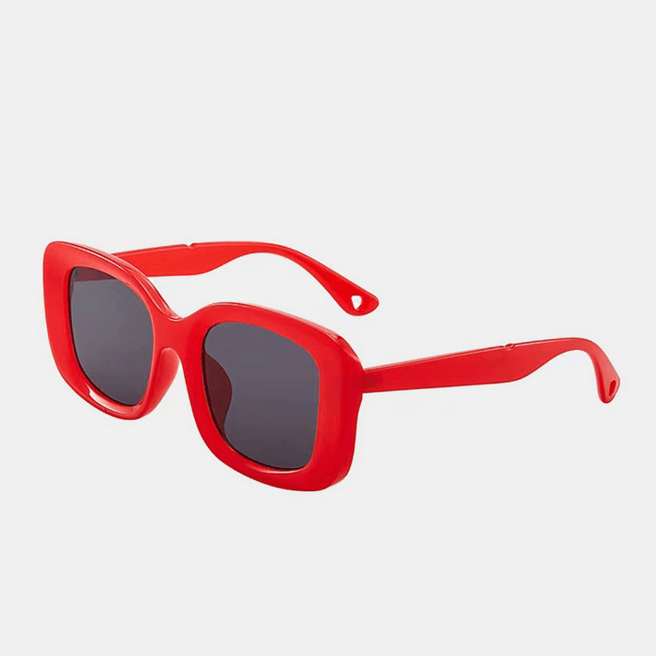 Unisex Full Wide-Sided Square Frame Tinted Lens UV Protection Fashion Sunglasses - MRSLM