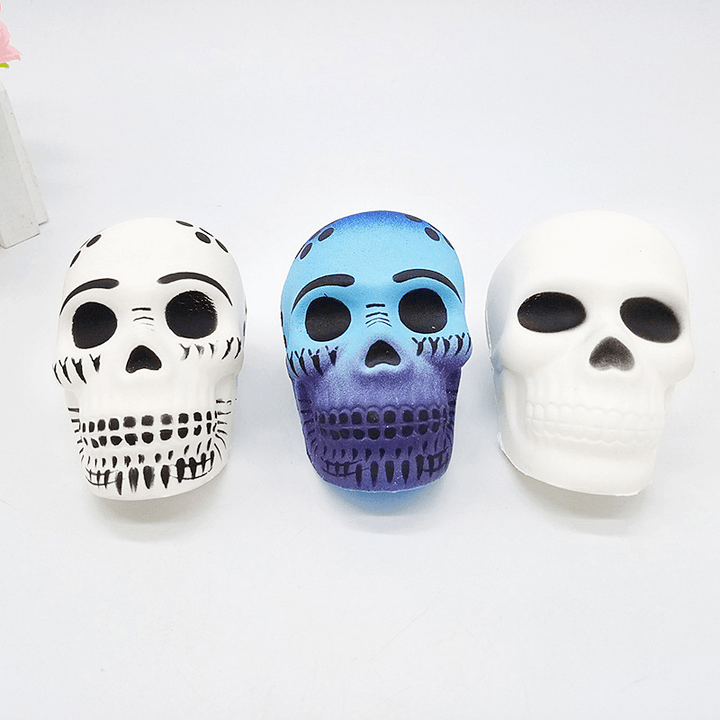 Funny Skull Scented Charm Slow Rising Children Interesting Anti-Stress Toys Squeeze Toys - MRSLM