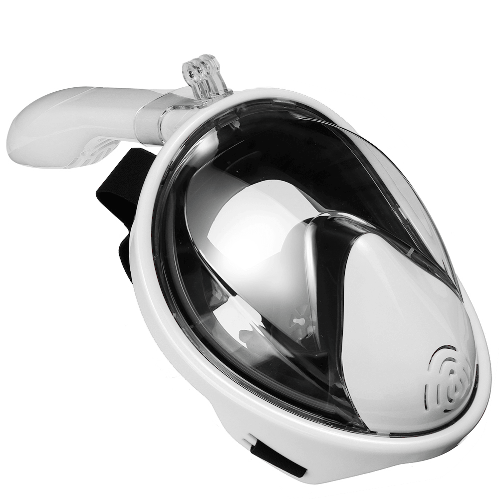 Foldable anti Fog Snorkeling Panoramic Diving Mask All-Dry Full Face Diving Mask Gopros Mount Underwater Diving Mask Swimming Adult Kids - MRSLM