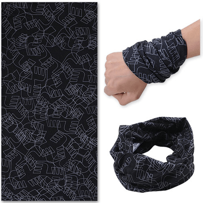 Multifunction Bandana Uv-Proof Neck Head Gaiter Elastic Face Mask for Men Women Cycling Fishing Outdoor - MRSLM