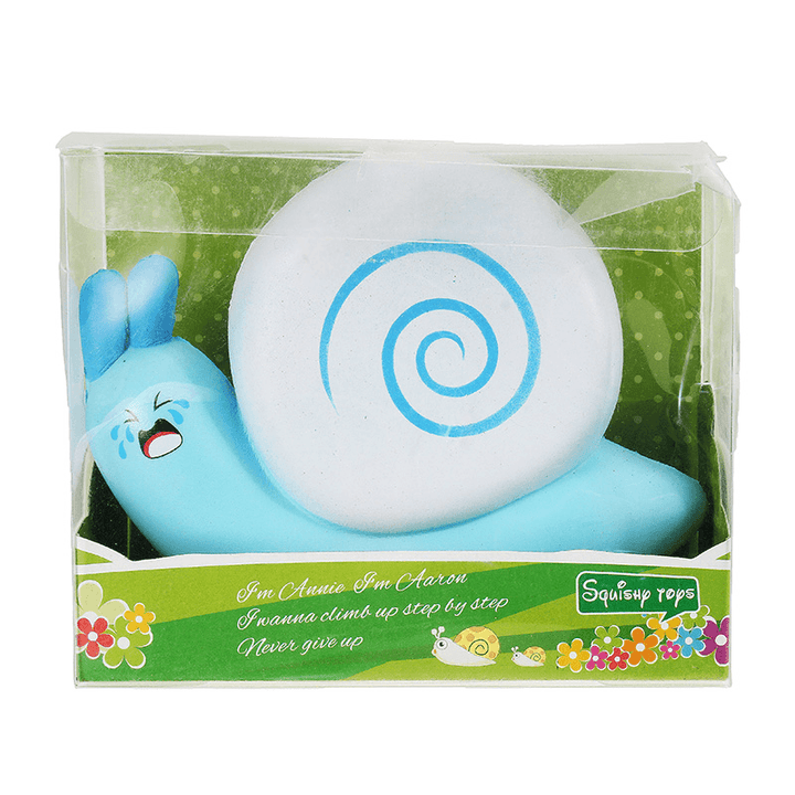 Squishy Snail Pink Blue Jumo 12Cm Slow Rising with Packaging Collection Gift Decor Toy - MRSLM