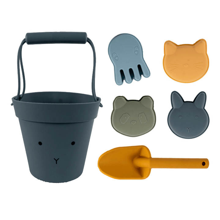 Silicone Bucket Beach Toy Set - MRSLM