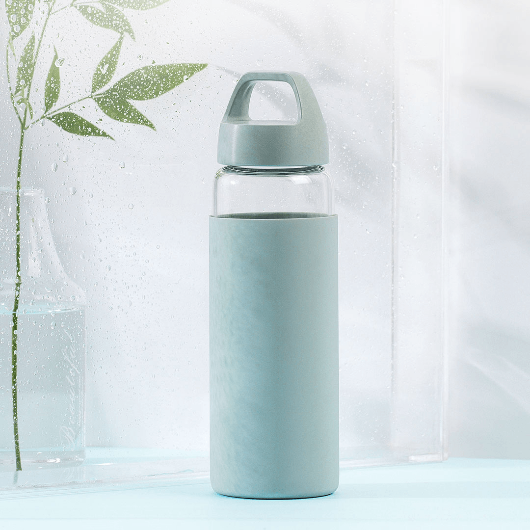 Mufor 480Ml Water Bottle Portable High Borosilicate Glass Drinking Cup Outdoor Travel from Xiaomi Youpin - MRSLM