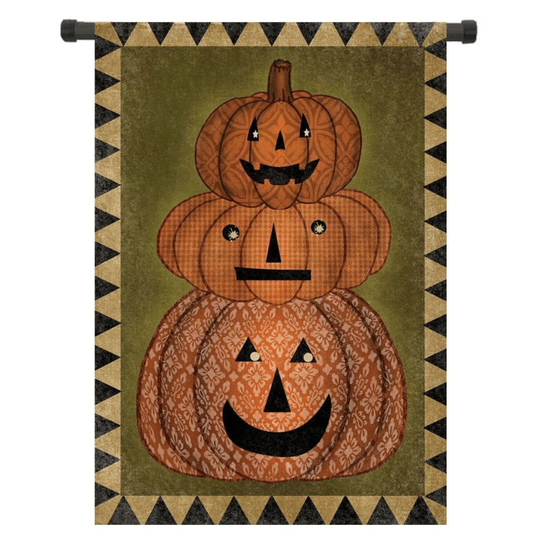 30X45Cm Halloween Pumpkin Polyester Welcome Flag Garden Holiday Decoration - MRSLM