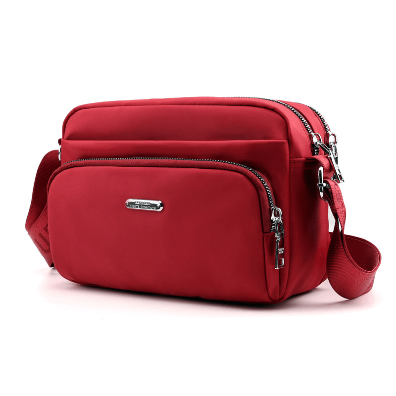 Women Nylon Waterproof Shoulder Bag Crossbody Bag - MRSLM