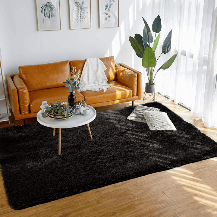 180 X 100 Cm Floor Rug Polyester Acrylic Plush Mat for Living Room Plush Rug Children Bed Room Fluffy Floor Carpets - MRSLM