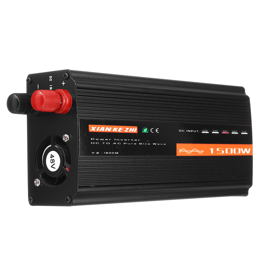 Display 1500W Intelligent Inverter 12V/24V/48V Pure Sine Wave Power Inverter - MRSLM