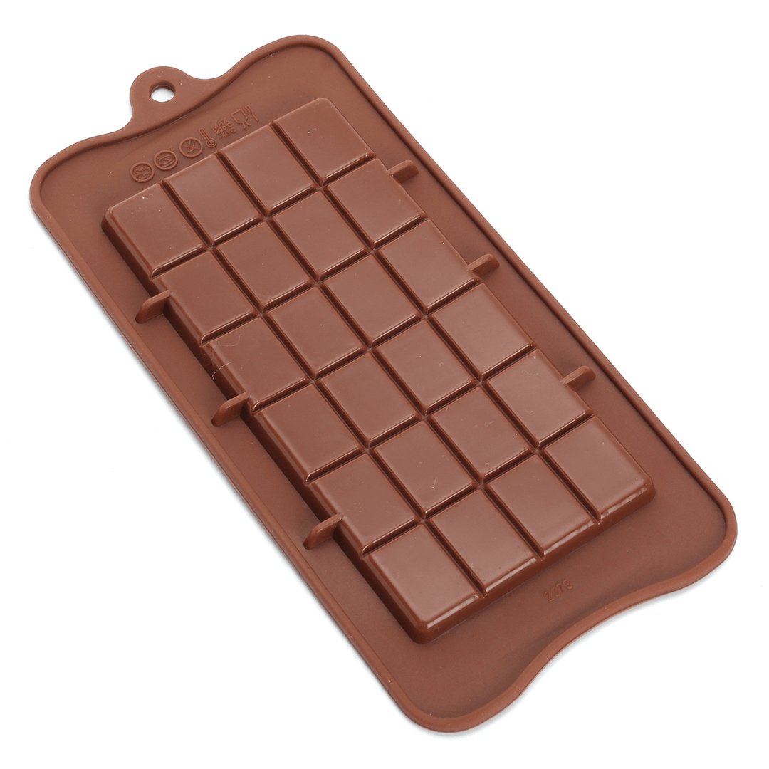 Chocolate Mold Mould Bar Break Apart Choc Block Ice Tray Silicone Cake Baking Mold - MRSLM