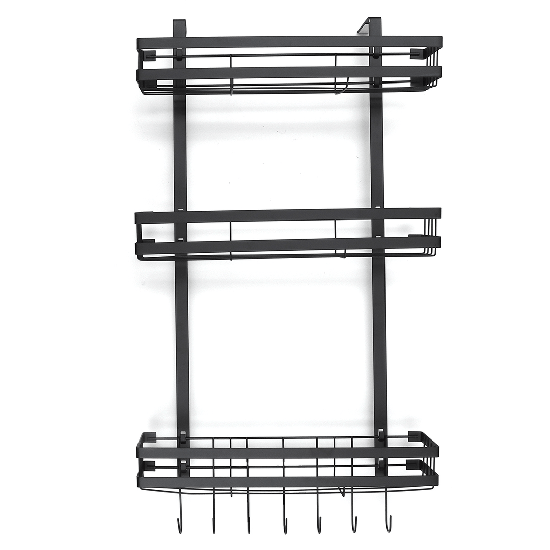 3 Tier Kitchen Refrigerator Storage Rack Fridge Seasoning Organizer Hang Shelf - MRSLM