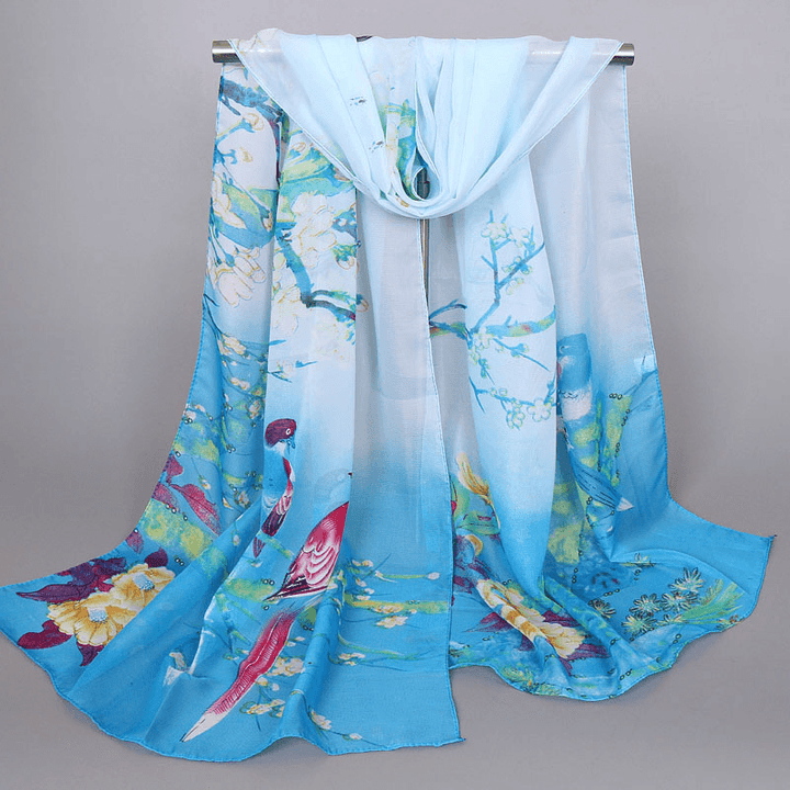 Chiffon Printed Chiffon Scarf for Women - MRSLM