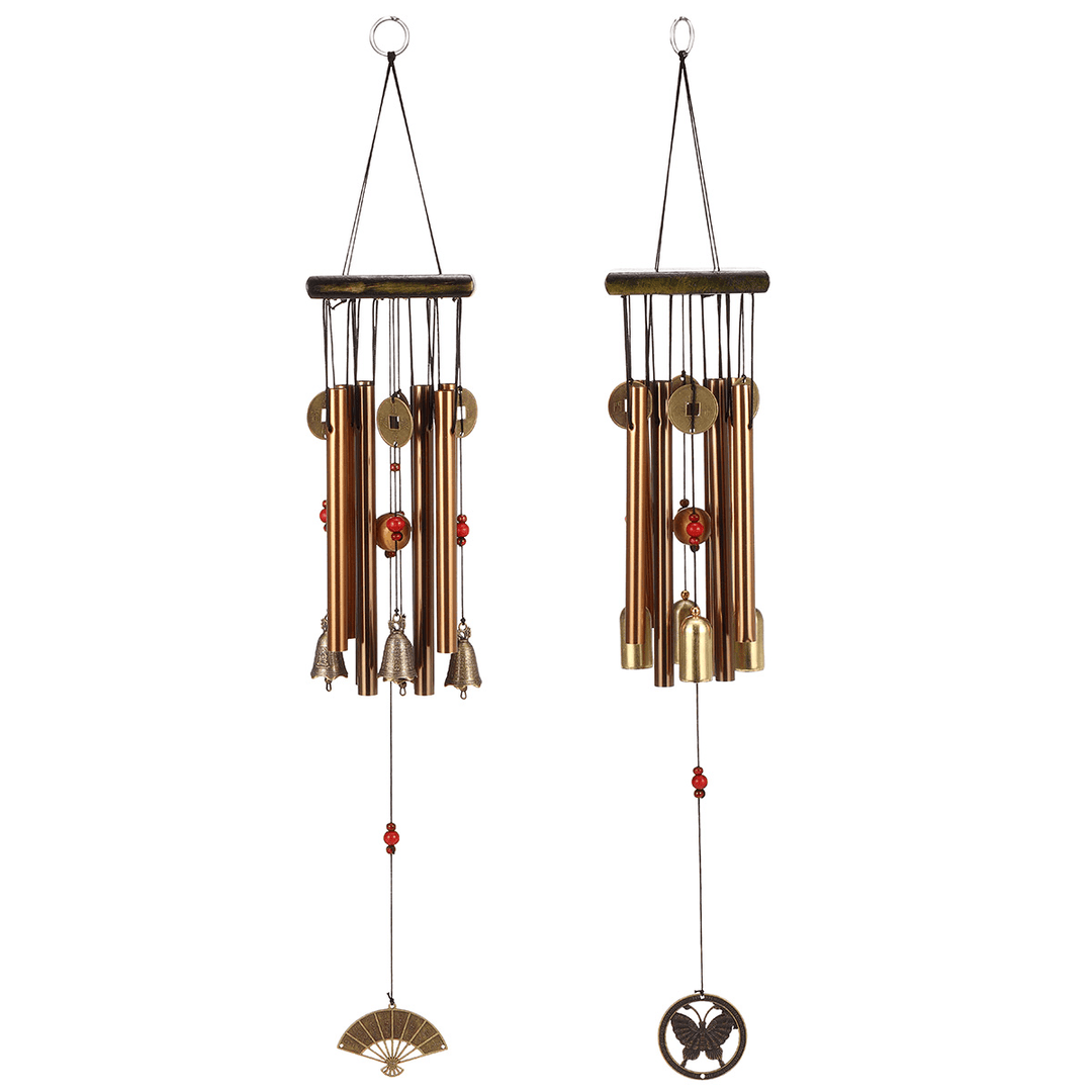 Solid Wood Hollow Tube Metal Tube Tubular Wind Chime anti Rust Gift - MRSLM