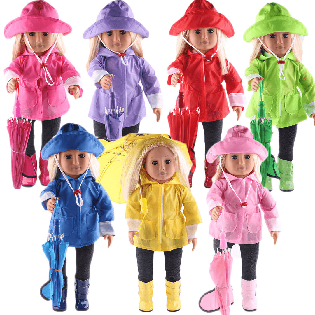 18 Inch American Girl Accessories Doll Umbrella Set - MRSLM