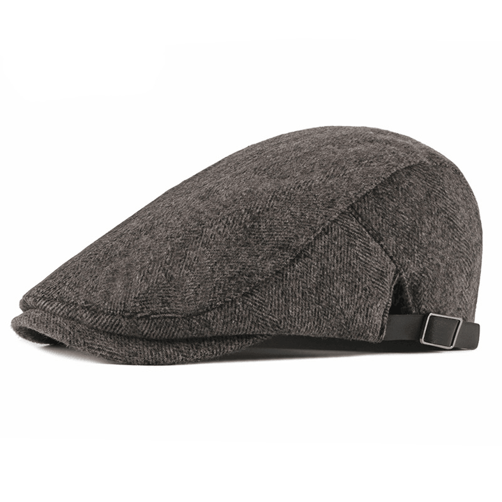 Autumn and Winter Korean Style Peaked Cap Men'S Middle-Aged and Elderly Beret - MRSLM