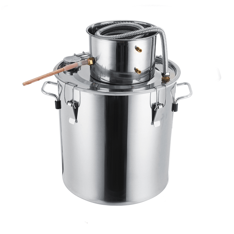 3GAL/5GAL/8GAL Water Distiller Alcohol Distiller Stainless Boiler Liquid Making Equipment Kit - MRSLM