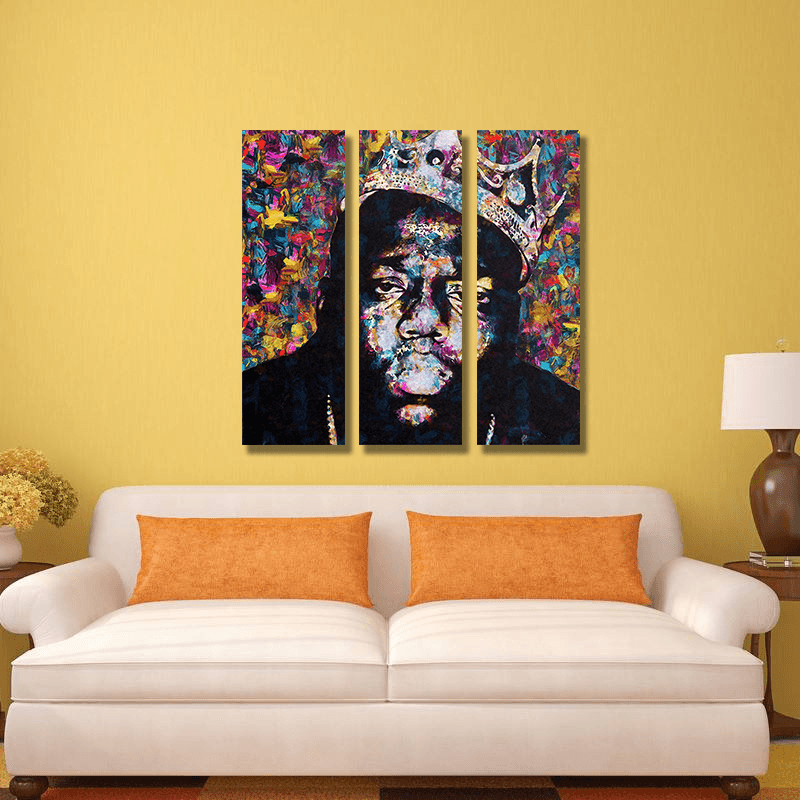 Miico Hand Painted Three Combination Decorative Paintings People Portrait Oil Painting Wall Art for Home Decoration - MRSLM