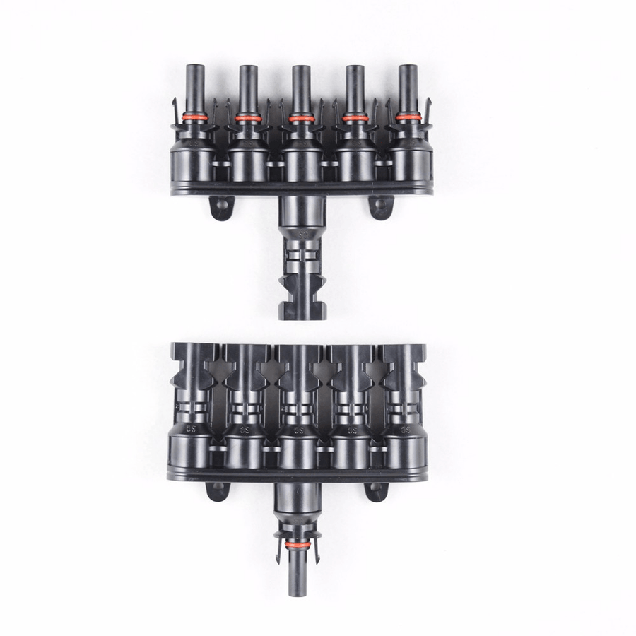 MC4T-A3 MC4 M/FM Solar Panel 5 to 1 T Branch 30A Solar Panel Connector Cable Coupler Combiner - MRSLM