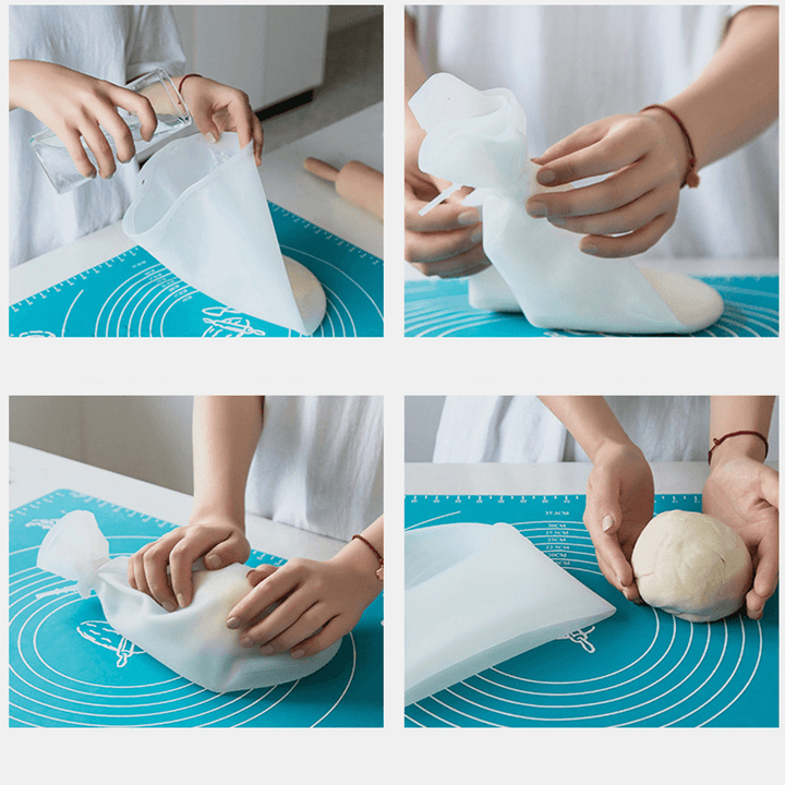 Multifunctional Household Non-Stick Hand Kneading Dough Bag Food Grade Silicone Material - MRSLM