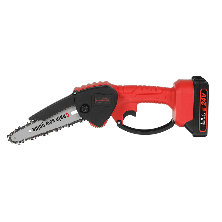 6Inch Electric Chain Saw Wood Mini Cutter 1200W One-Hand Saw Woodworking Cordless - MRSLM