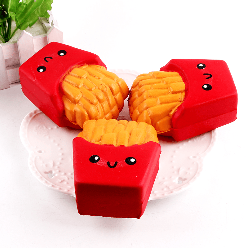 Sanqi Elan Squishy French Fries Chips Licensed Slow Rising with Packaging Collection Gift Decor Toy - MRSLM