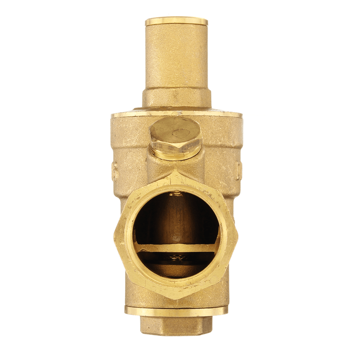 DN20 3/4" Adjustable Brass Water Pressure Regulator Reducer with Gauge Meter - MRSLM