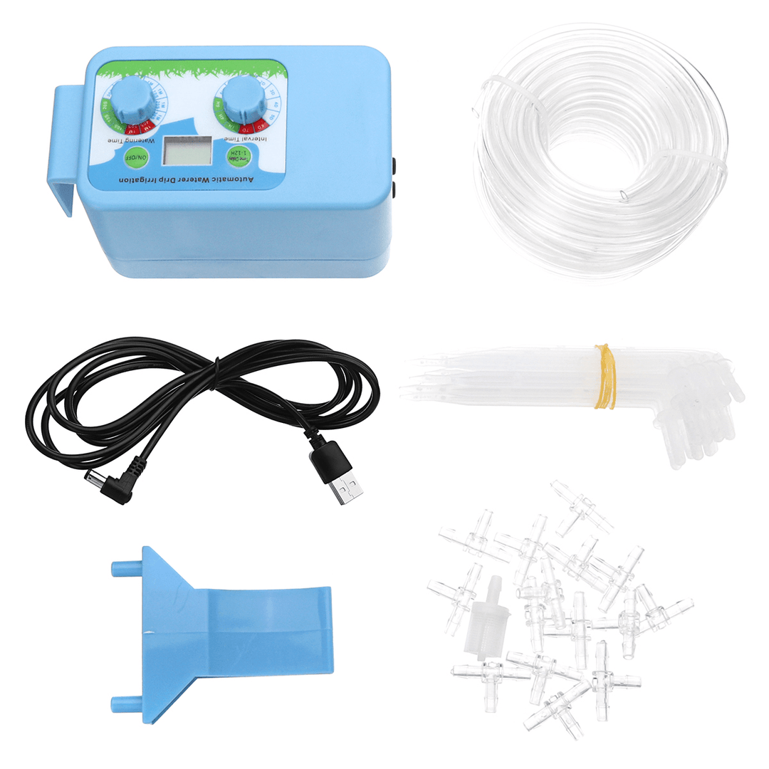 Automatic Drip Irrigation Watering Timer System Interval Garden LCD Controller - MRSLM