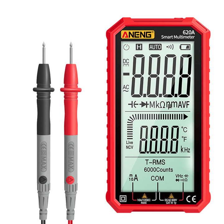 ANENG 4.7 Inch LCD Digital Multimeter DC/AC Current Voltage Measurement Capacitance Resistance Measuring Tool - MRSLM