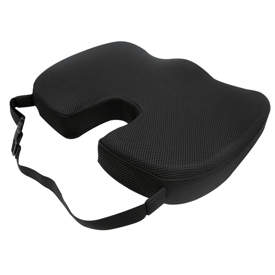 Waist Pad Office Chair Pad Non-Slip Breathable Seat Cushion Butt Pad Memory Foam Cushion - MRSLM