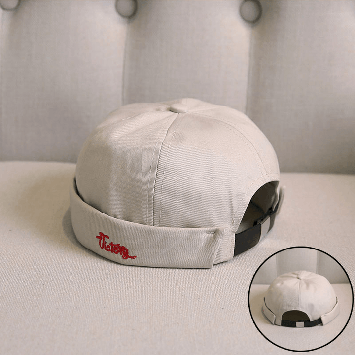 Retro Melon Hat Male Four Seasons Hip-Hop Korean Version of Beret Hat Street Hipsters Hats without Eaves Landlord Women - MRSLM