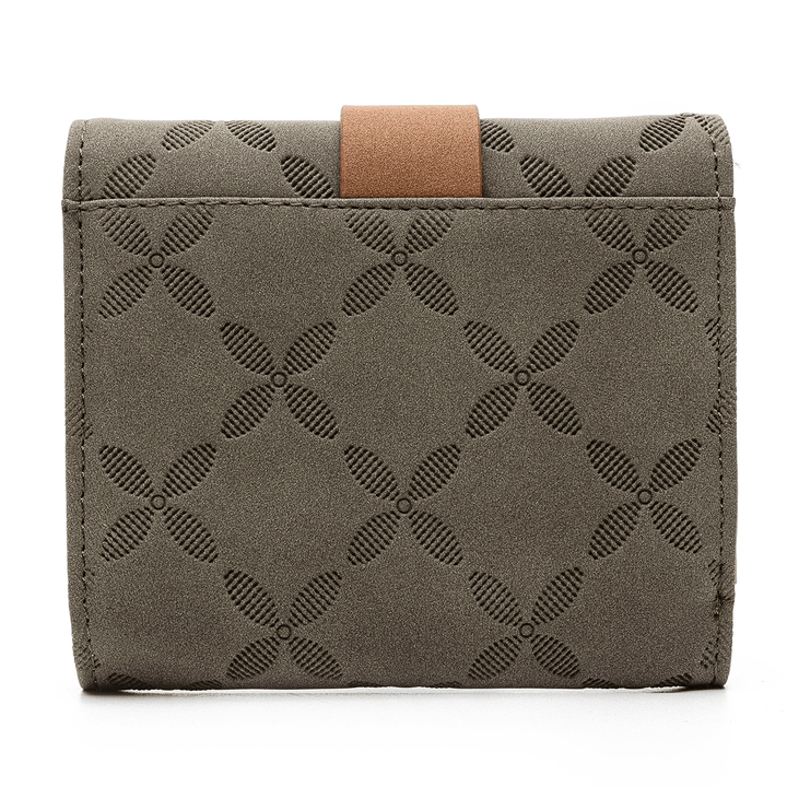 Women Fashion Purse Mini Faux Leather Wallet Card Holder Coin Bag Zip Coin Pouch ID Wallet - MRSLM