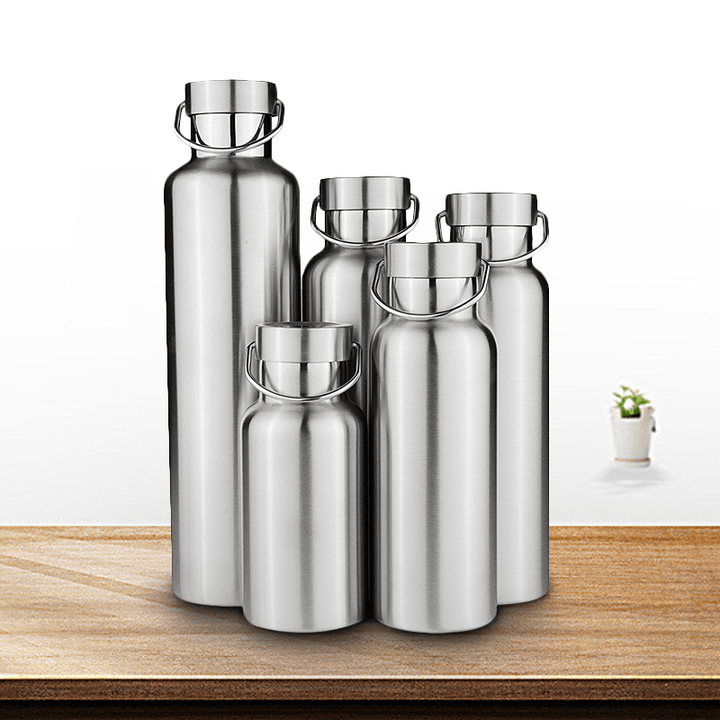 Stainless Steel Thermos Double Wall Vacuum Insulated Water Bottle Stainless Cap - MRSLM