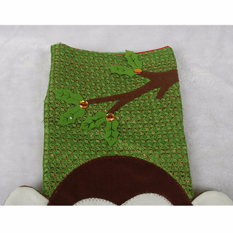 Christmas Xmas Monkey Stockings Candy Colour Gift Bag with Christmas Tree Decorations - MRSLM