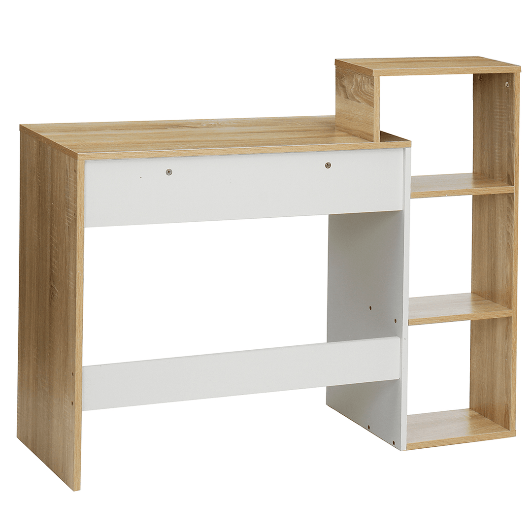 43 Inch Work Table Shelf PC Table Computer Furniture Home Office White Sonoma - MRSLM