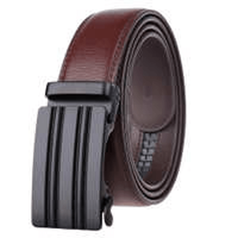 Men'S Leather Automatic Buckle Belt - MRSLM