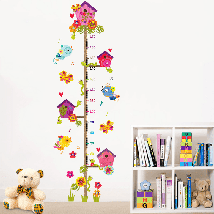 Miico FX1020L Cartoon Tree Branch Height Stickers Children'S Room Wall Sticker Height Measurement Stickers - MRSLM