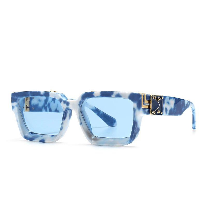 Retro Model Catwalk Cloud Print Sunglasses - MRSLM