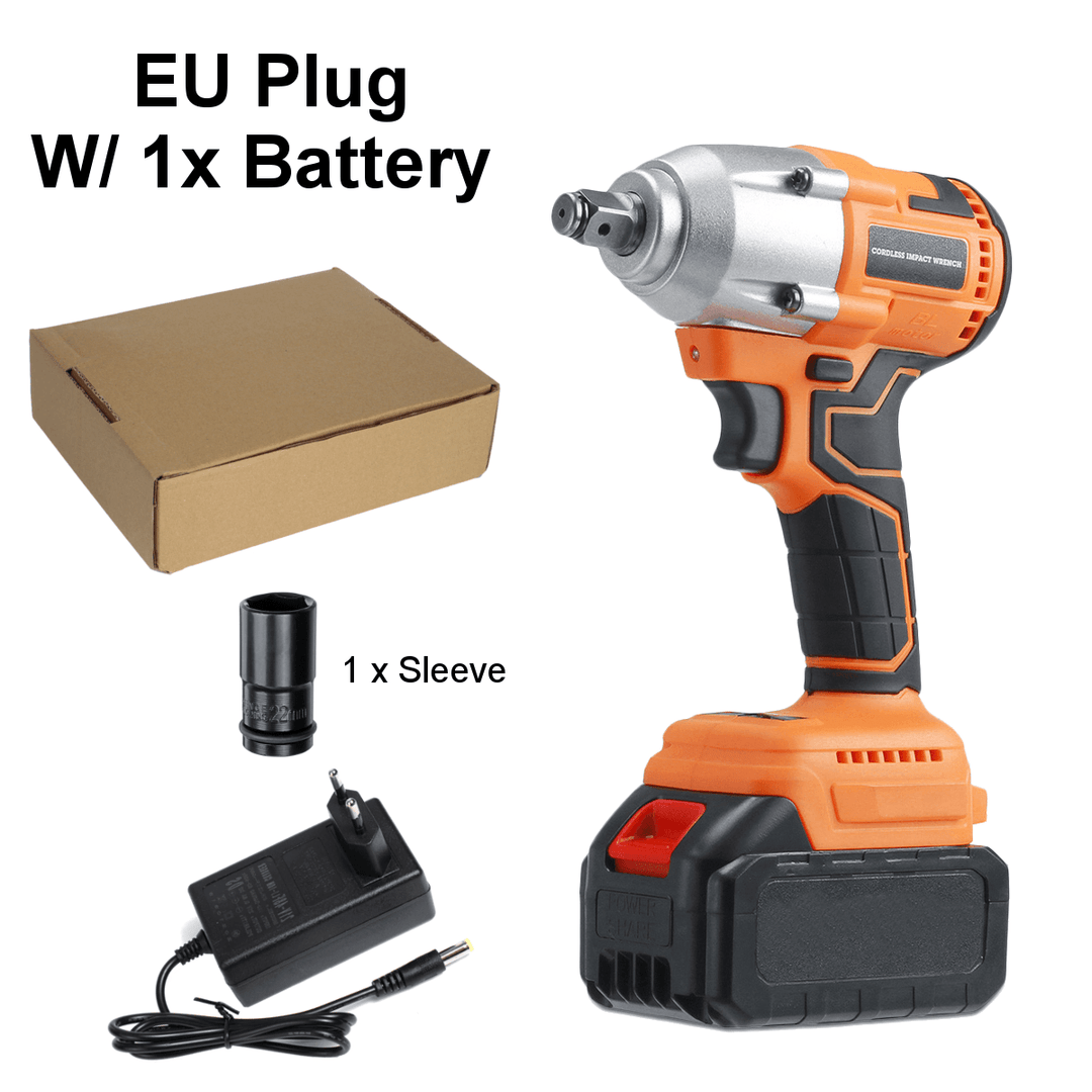 Cordless Electric Wrench Li-Ion Battery Power Wrench M10-M20 with Battery&Charger EU/US/AU Plug Also Adapted to Makita Battery - MRSLM