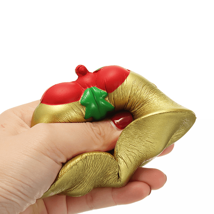 Chameleon Squishy Christmas Jingle Bell Slow Rising Toy with Packaging Kids Christmas Gift Decor - MRSLM