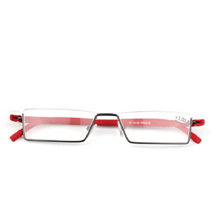 Half-Frame Reading Glasses for Men and Women HD Comfortable and Elegant - MRSLM