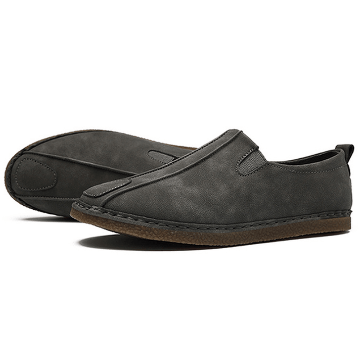 Men Comfortable Soft Sole Suede Loafers - MRSLM