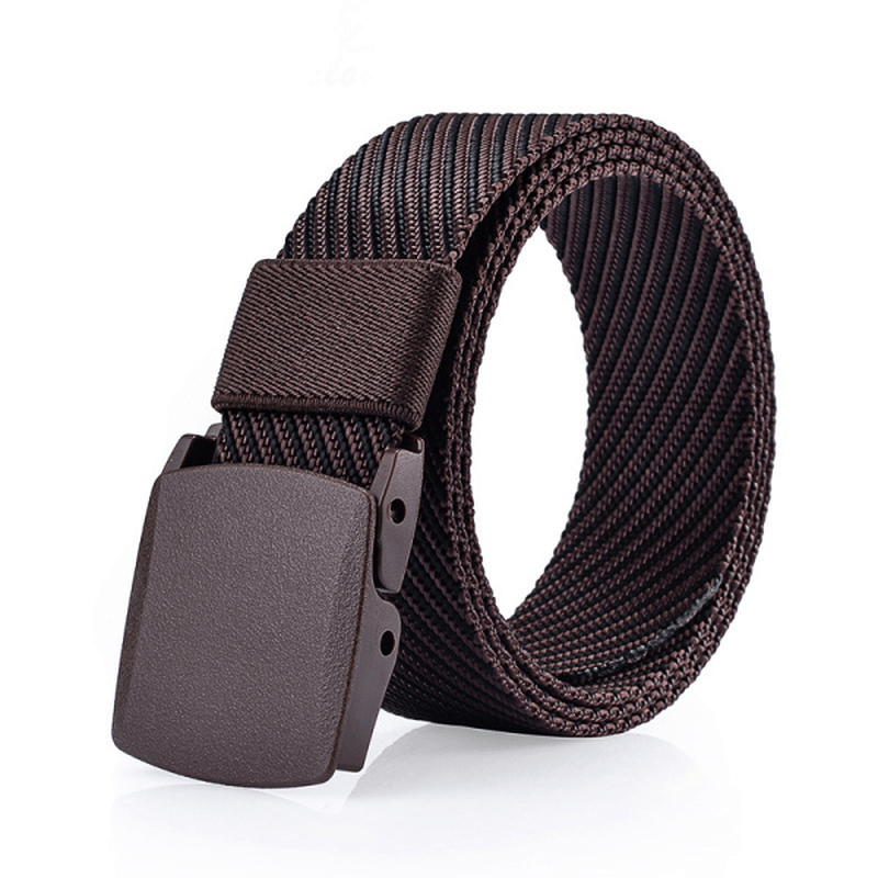 125CM Mens Nylon Resin Buckle Belt Outdoor Sport Military Tactical Durable Pants Strip - MRSLM